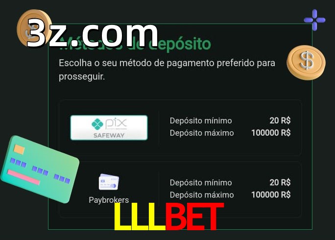 O cassino LLLBETbet oferece uma grande variedade de métodos de pagamento